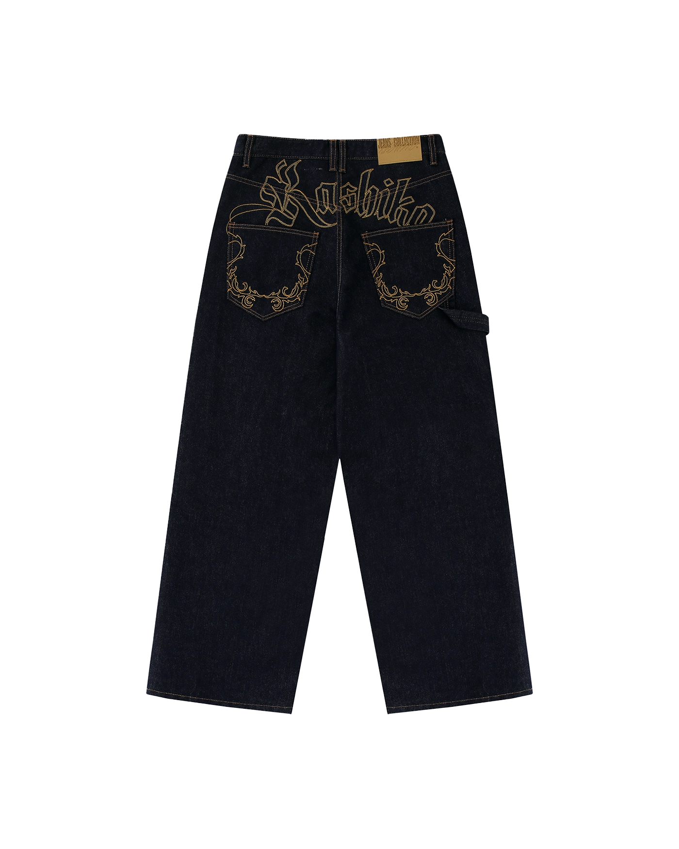 Kashiko★韓国★人気★Embroied Nonfade Denim Pants 2色 KASHIKO Embroied Nonfade Denim Pants